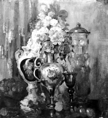Н.Н. Сапунов. Натюрморт. Вазы и цветы. Темпера. 1910. Третьяковская галерея.